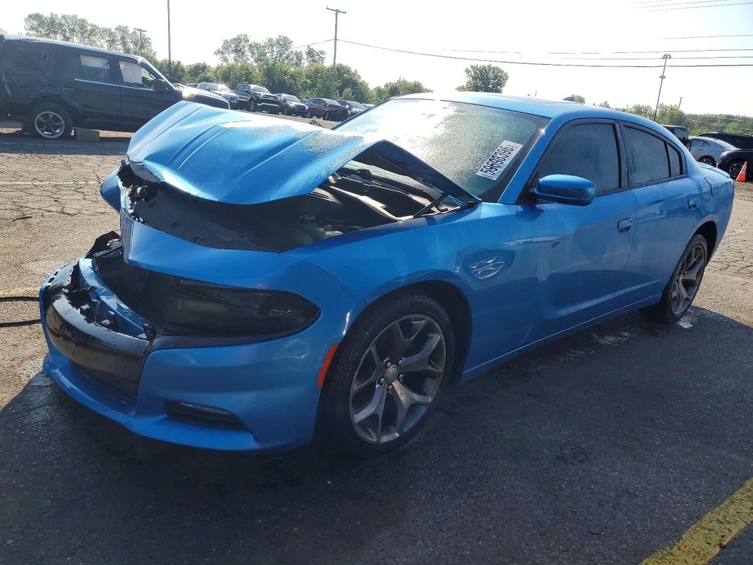 Вид 2016 DODGE CHARGER SXT, угол 1