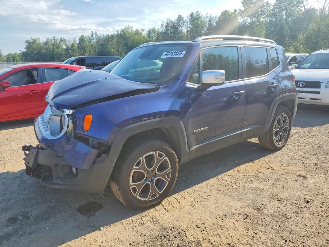 Вид 2016 JEEP RENEGADE LIMITED, угол 1