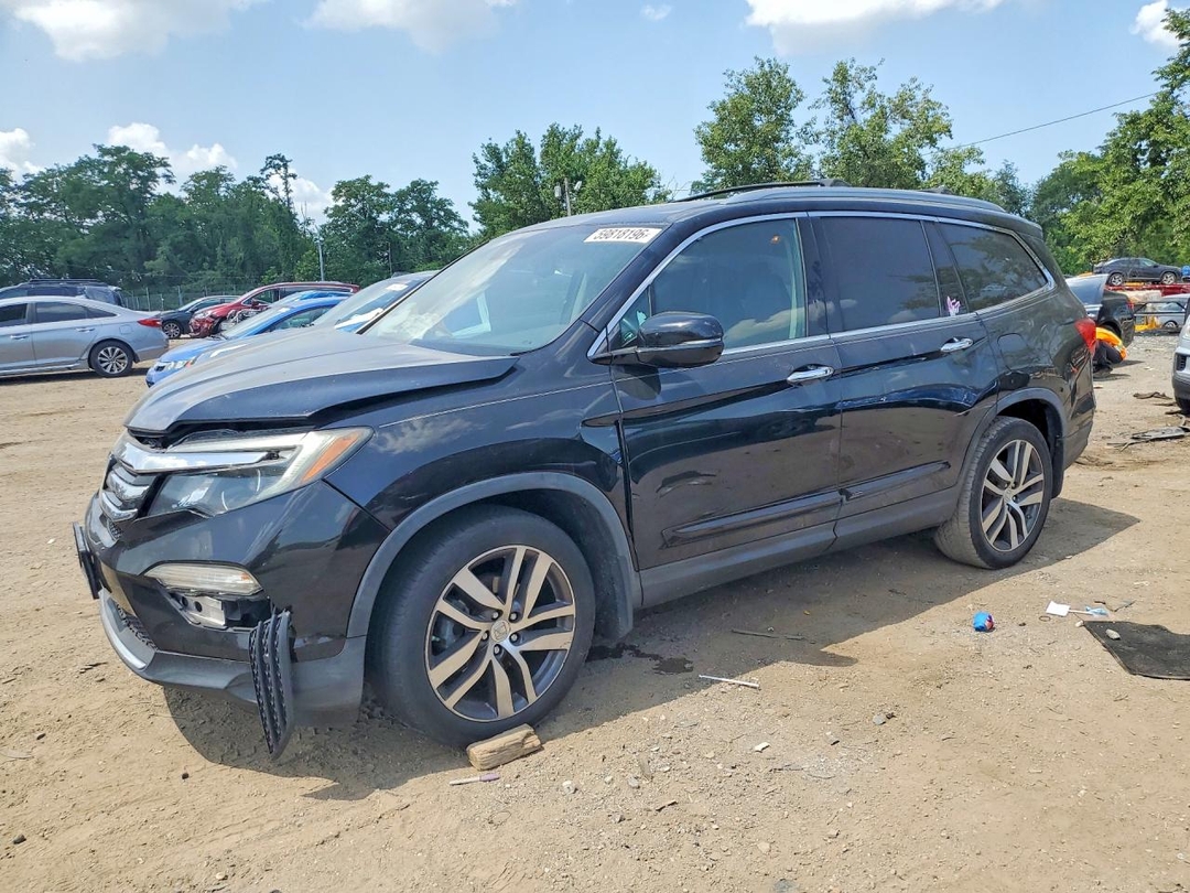 Вид 2016 HONDA PILOT ELITE, угол 1