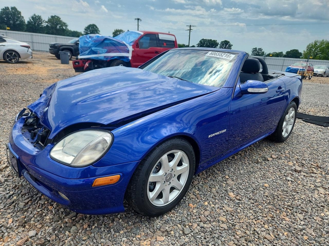Vista de 2003 MERCEDES-BENZ SLK 230 KOMPRESSOR, ángulo 1