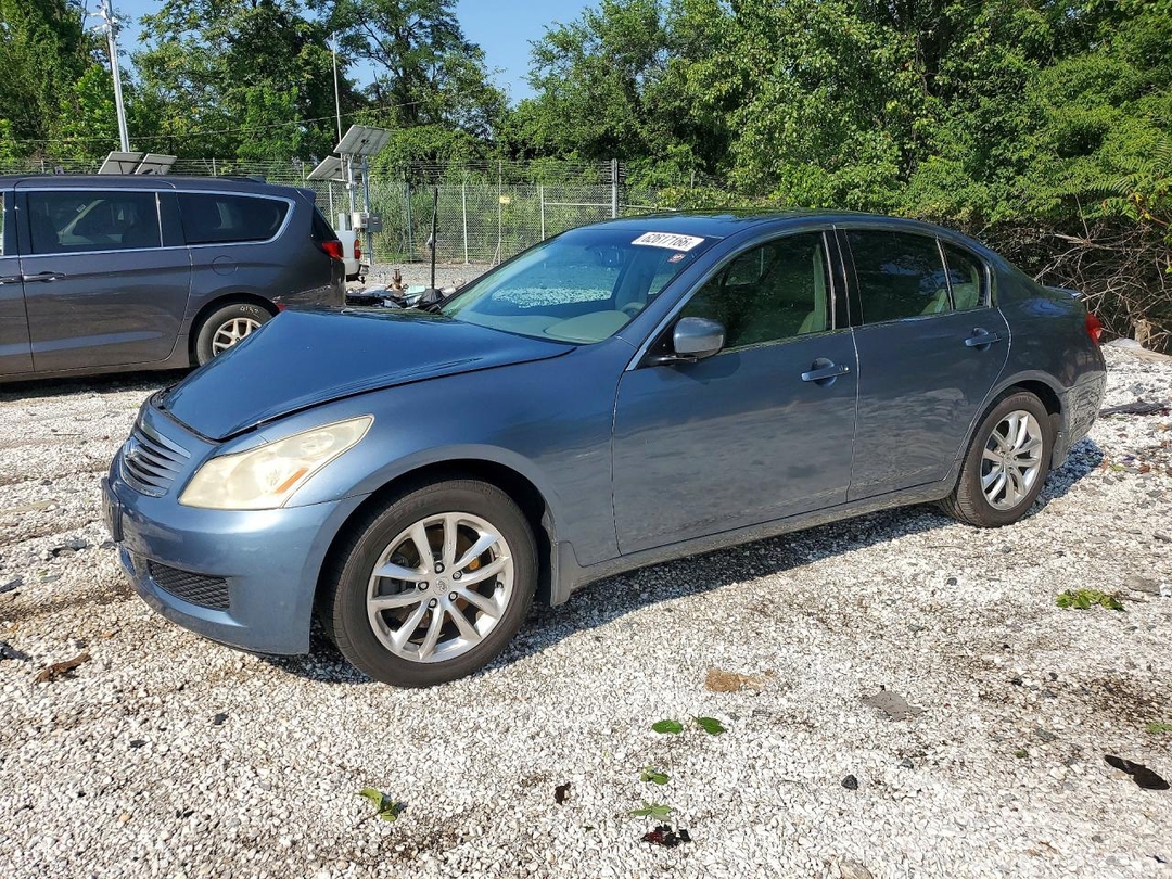 Вид 2009 INFINITI G37 SEDAN X, угол 1
