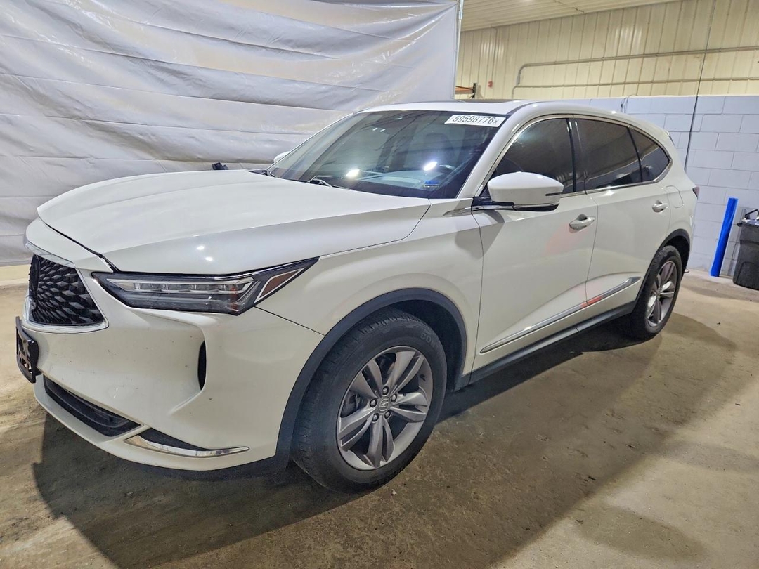 Vista de 2022 ACURA MDX, ángulo 1