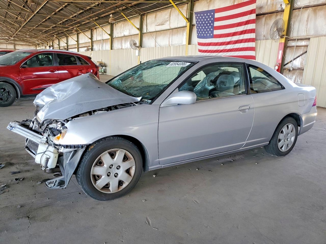 Вид 2002 HONDA CIVIC EX, угол 1