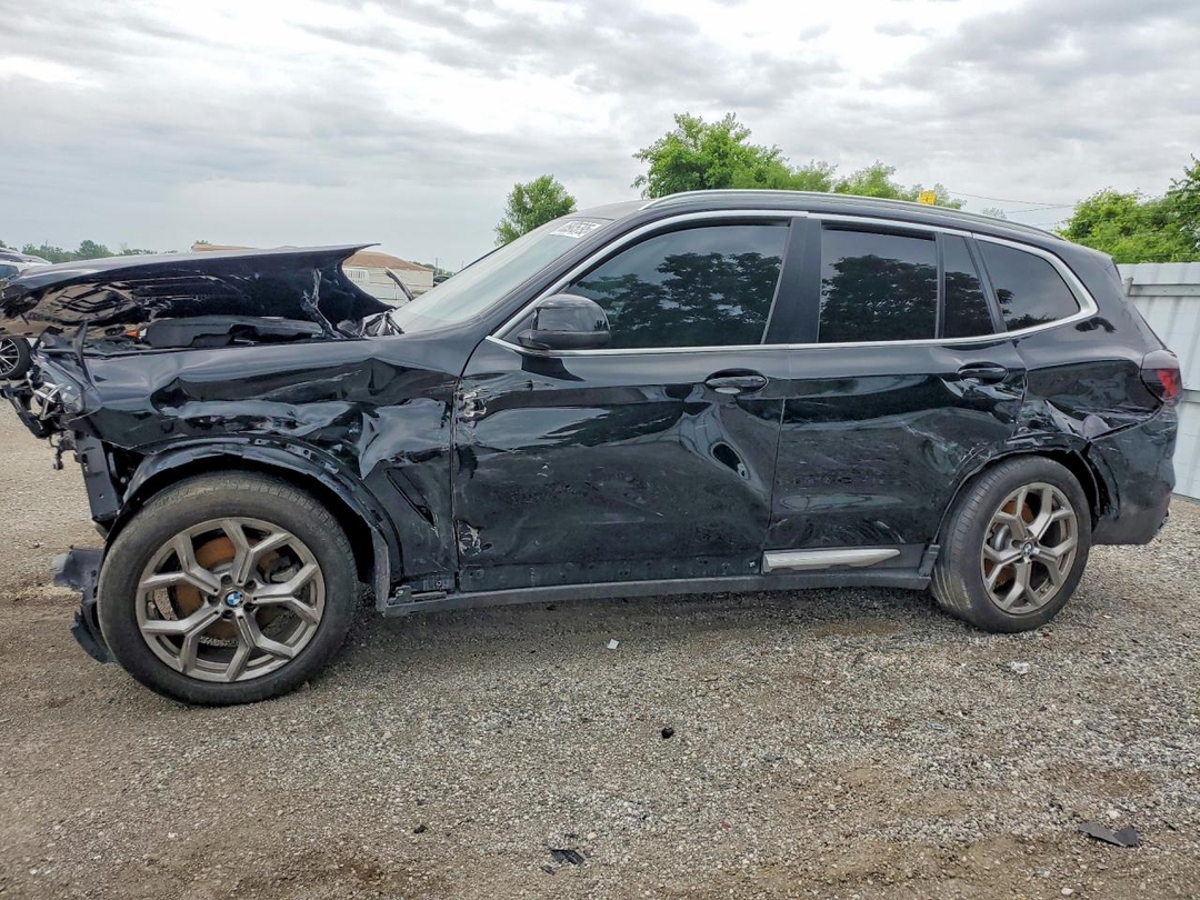 Vedere 2022 BMW X3 XDRIVE30I, unghi 1