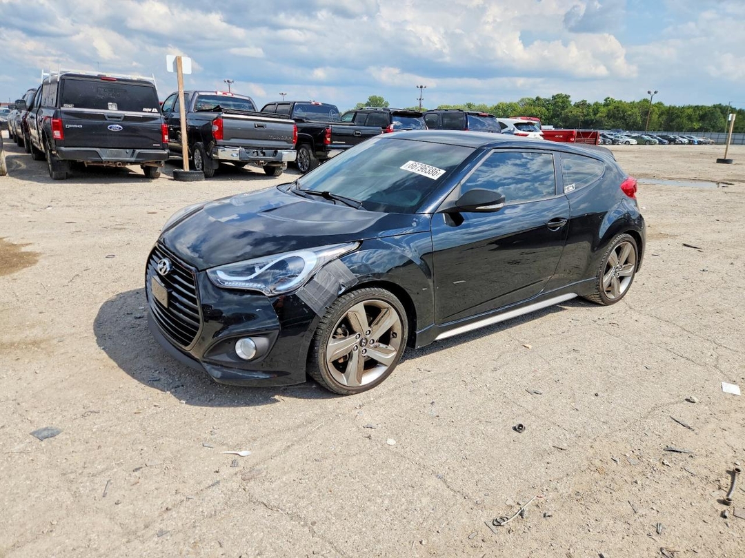 Vue de 2013 HYUNDAI VELOSTER TURBO, angle 1