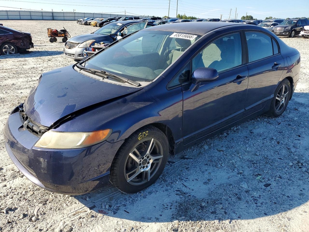 Vista de 2008 HONDA CIVIC LX, ángulo 1