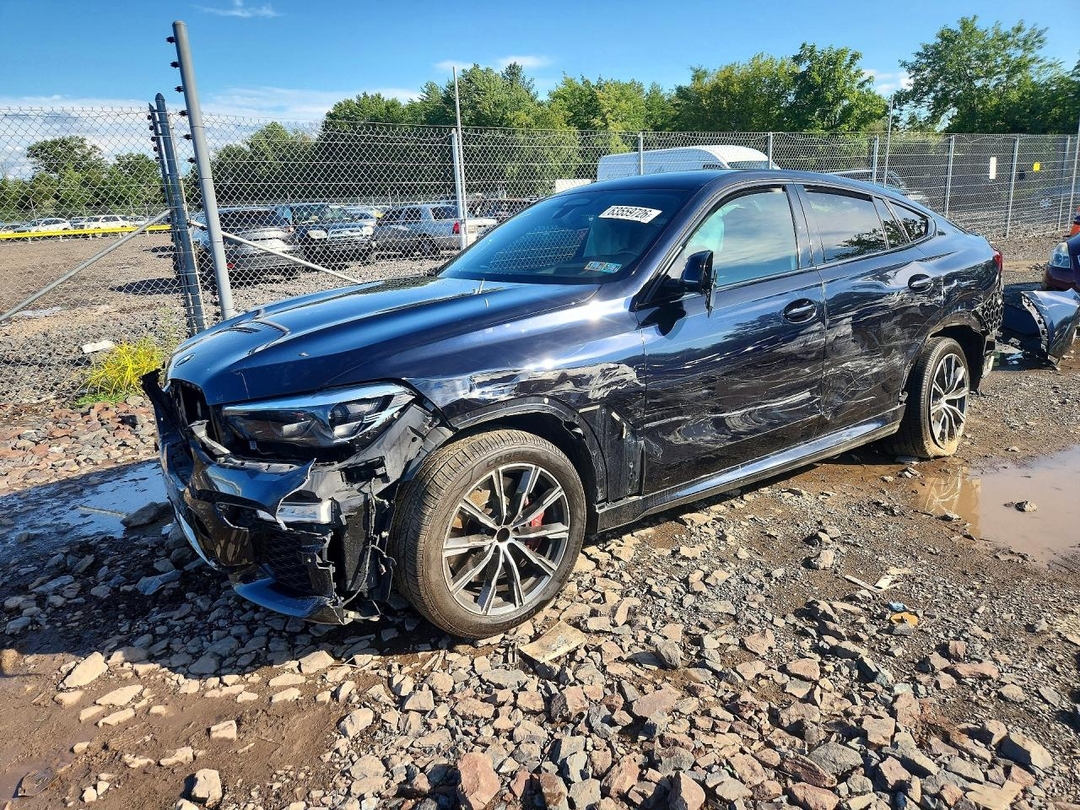 Vista de 2021 BMW X6 M50I, ángulo 1