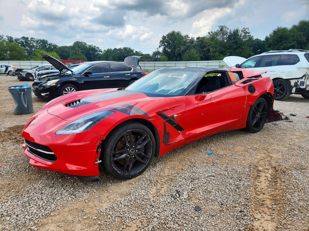 منظر 2014 CHEVROLET CORVETTE STINGRAY Z51 1LT، زاوية 1