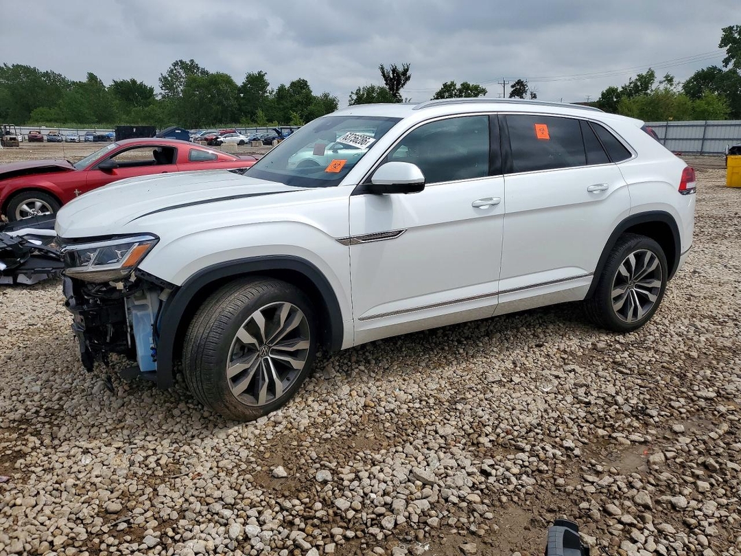 Vista de 2021 VOLKSWAGEN ATLAS CROSS SPORT SEL PREMIUM R-LINE, ángulo 1