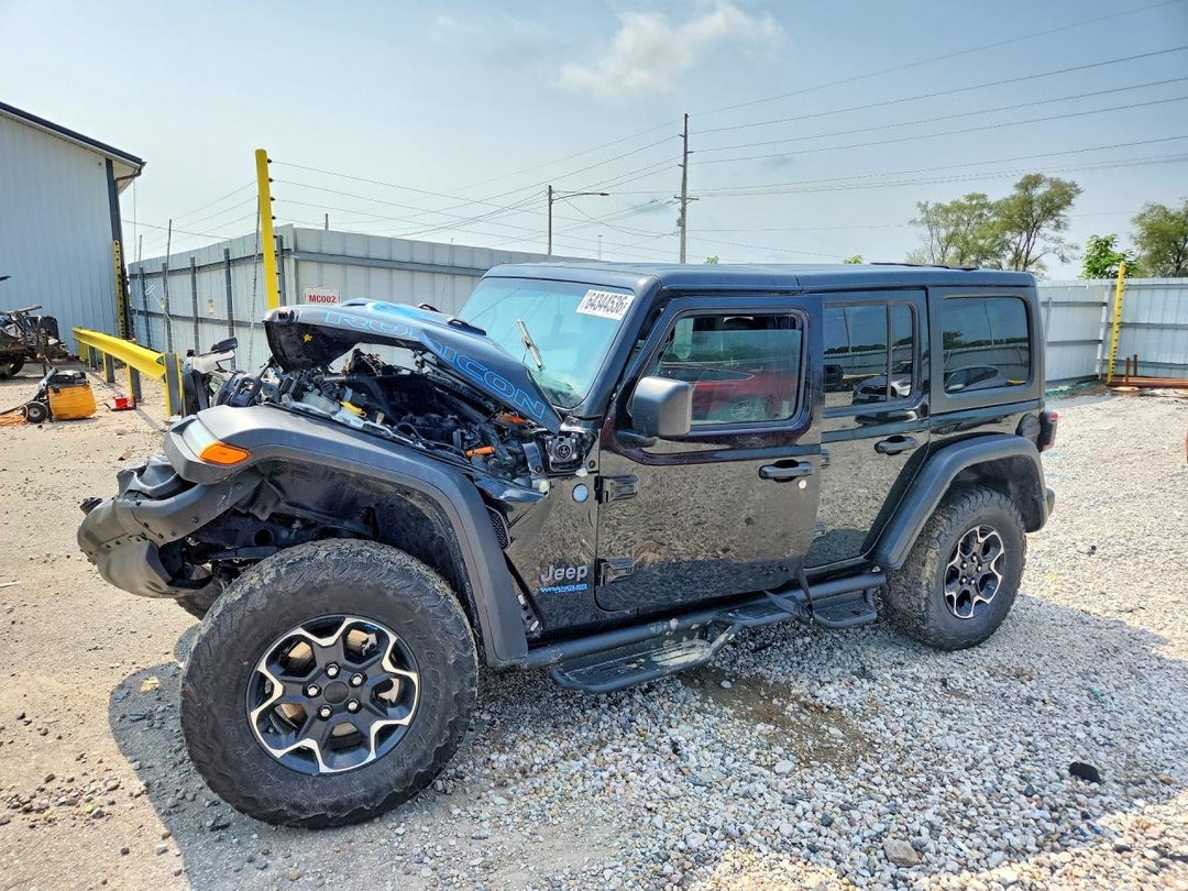 Вид 2022 JEEP WRANGLER UNLIMITED RUBICON 4XE, угол 1