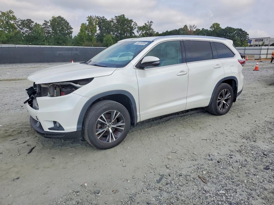 Vedere 2016 TOYOTA HIGHLANDER XLE, unghi 1