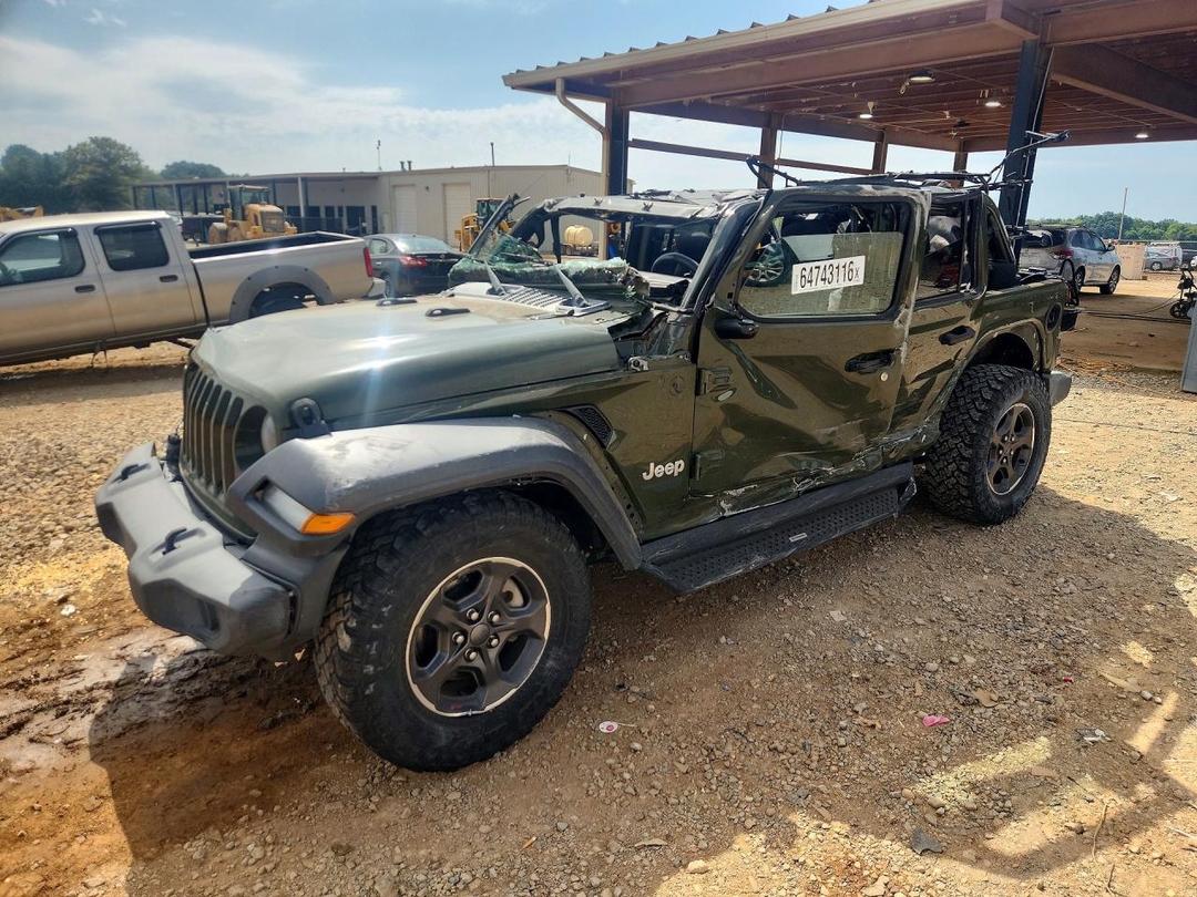 Vue de 2020 JEEP WRANGLER UNLIMITED SPORT, angle 1