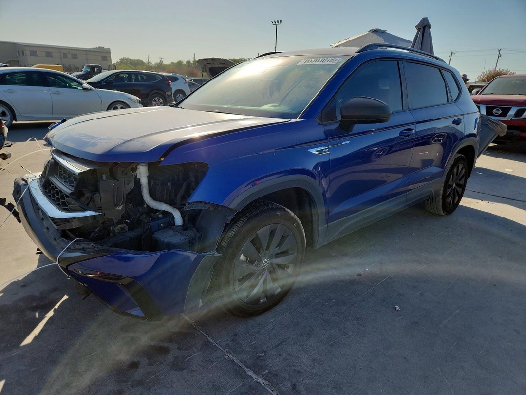 Vue de 2023 VOLKSWAGEN TAOS S, angle 1