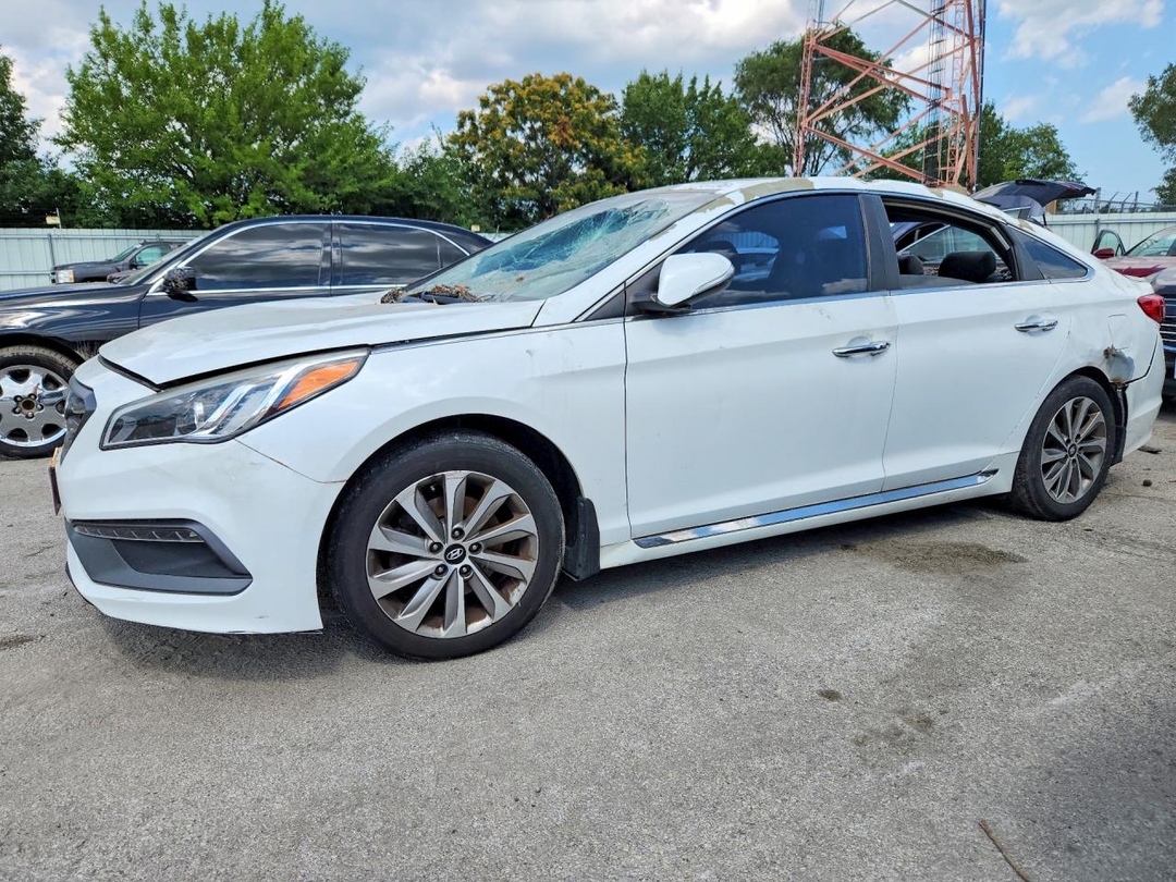 Vista de 2017 HYUNDAI SONATA SPORT, ángulo 1