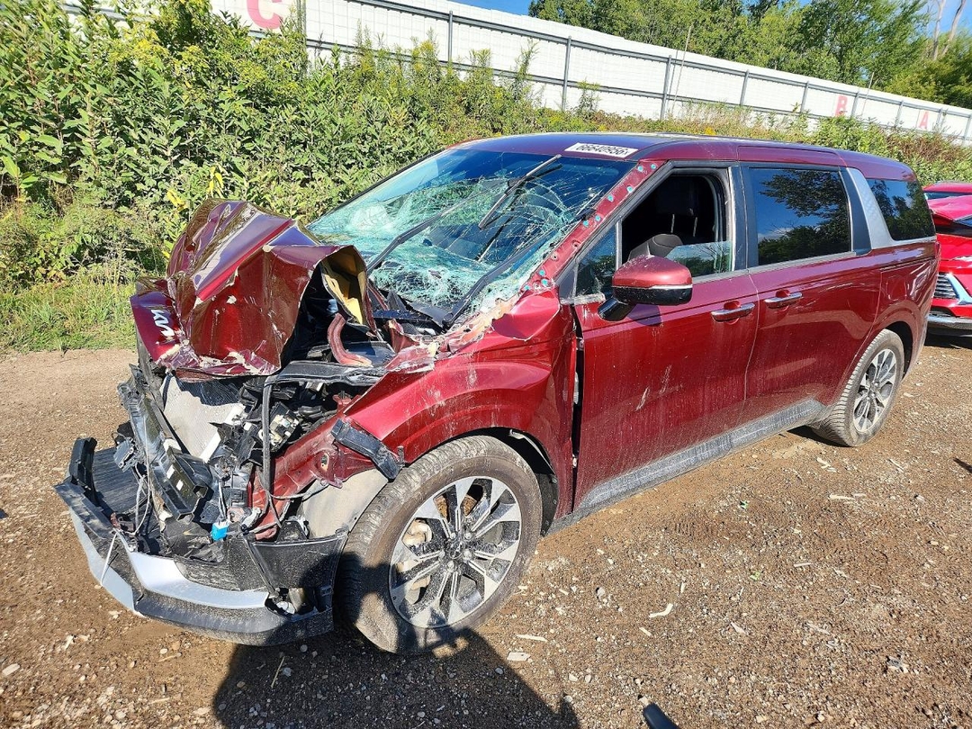 Vista de 2022 KIA CARNIVAL EX, ángulo 1