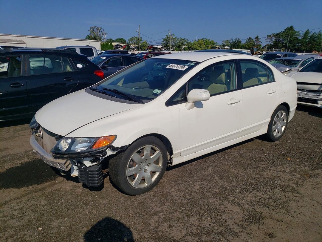 Vista de 2008 HONDA CIVIC LX, ángulo 1