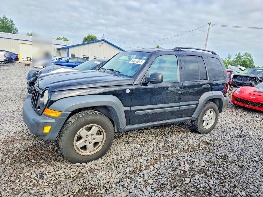 Вид 2007 JEEP LIBERTY SPORT, угол 1