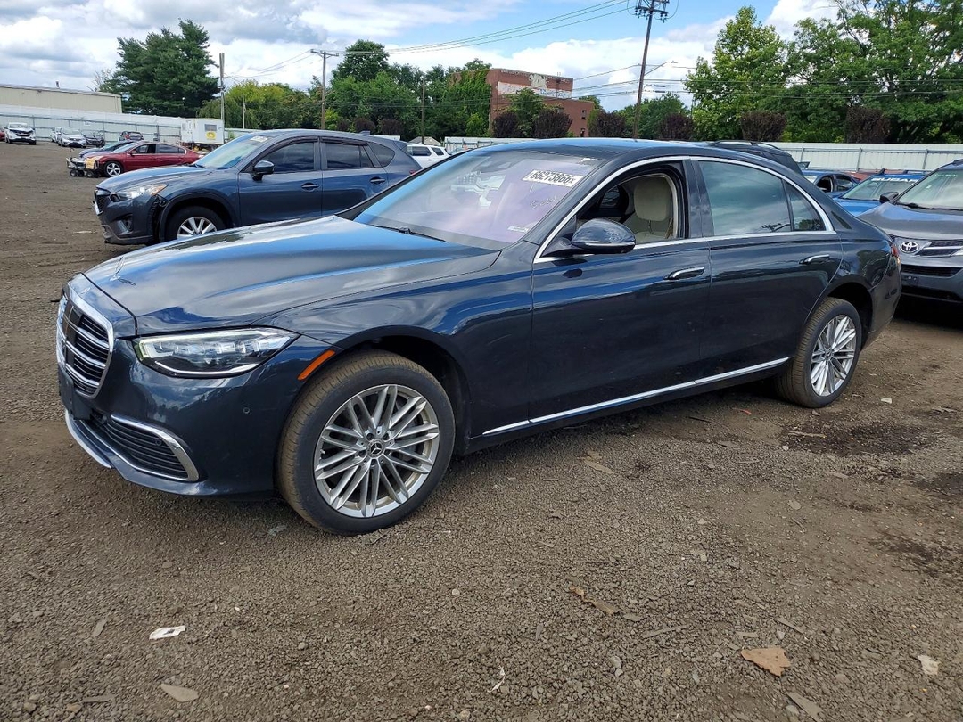 Вид 2021 MERCEDES-BENZ S 580 4MATIC, угол 1