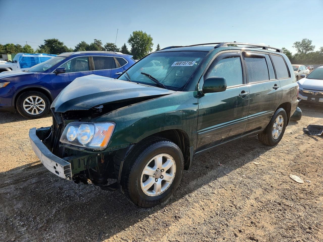 منظر 2003 TOYOTA HIGHLANDER LIMITED، زاوية 1