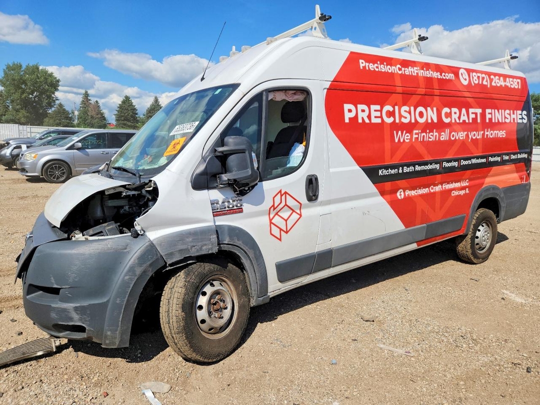 Vista de 2017 RAM PROMASTER 3500 DELIVERY VAN, ángulo 1