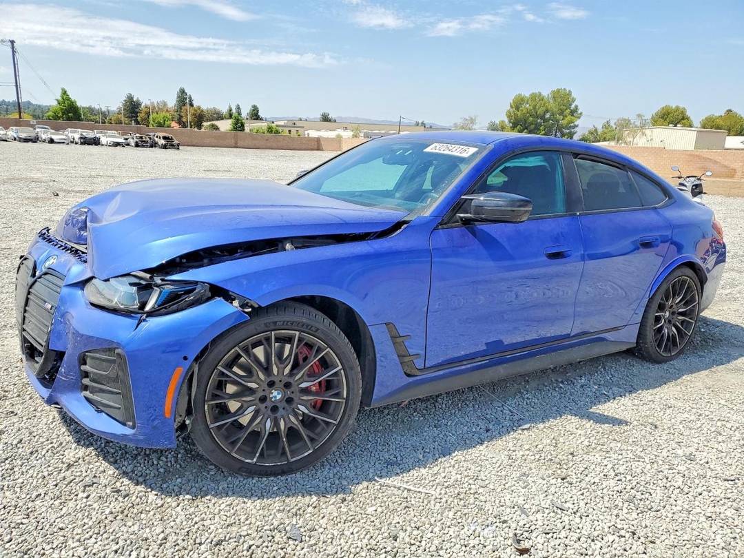 Vue de 2025 BMW I4 M50, angle 1