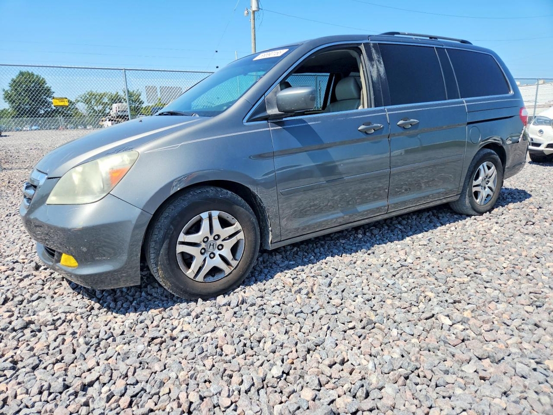 Вид 2007 HONDA ODYSSEY EXL, угол 1