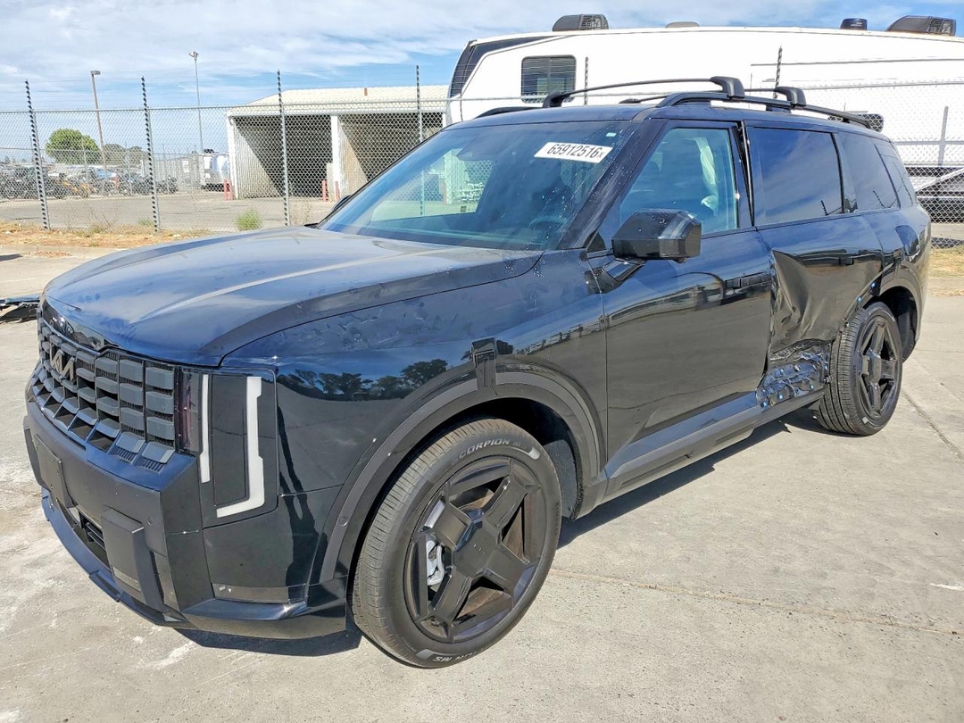 منظر 2027 KIA TELLURIDE HYBRID X-LINE SX، زاوية 1