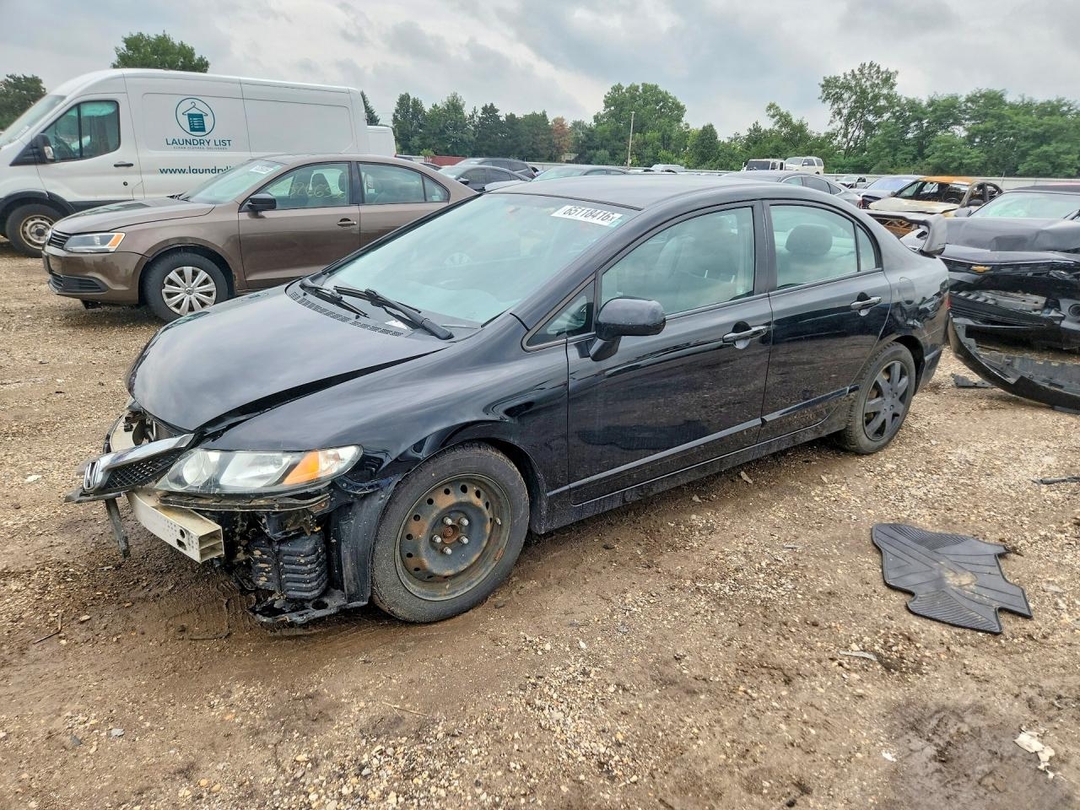 Vista de 2011 HONDA CIVIC LX, ángulo 1