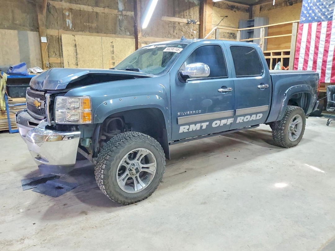Vista de 2012 CHEVROLET SILVERADO K1500 LT, ángulo 1