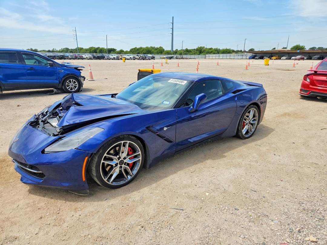 منظر 2016 CHEVROLET CORVETTE STINGRAY Z51 2LT، زاوية 1