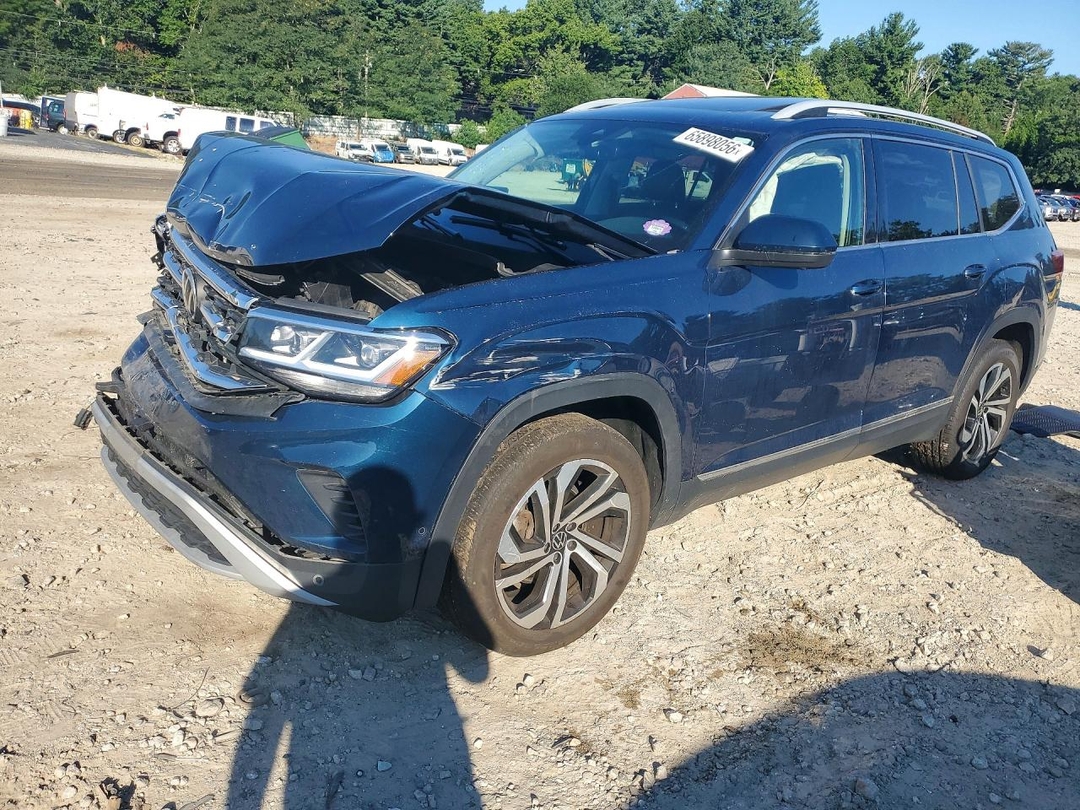 Вид 2021 VOLKSWAGEN ATLAS SEL PREMIUM, угол 1