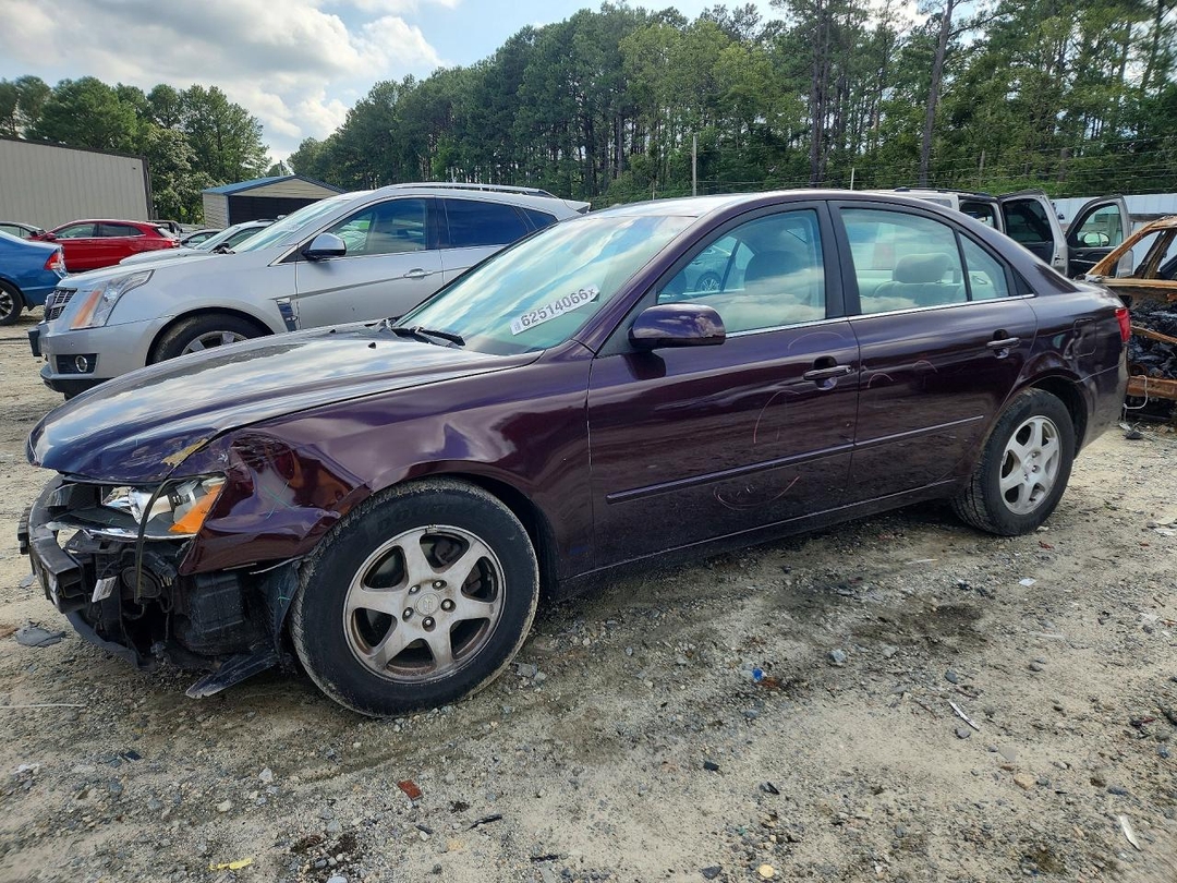 Вид 2007 HYUNDAI SONATA SE, угол 1