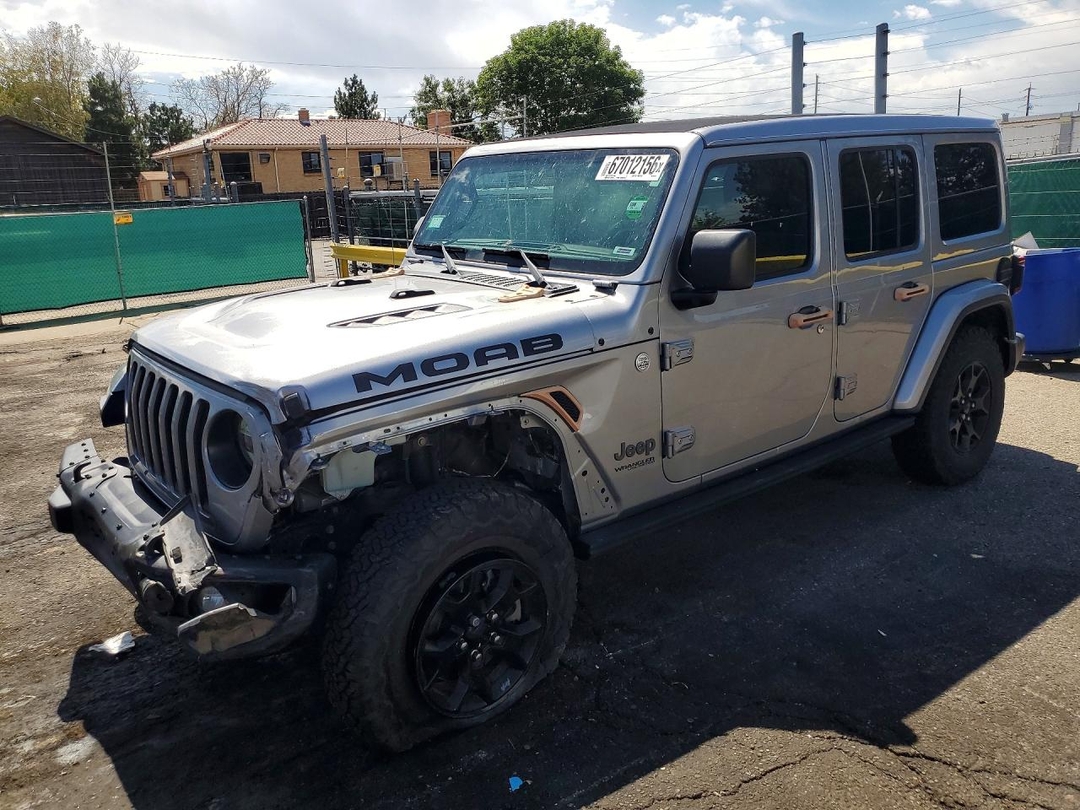 Вид 2019 JEEP WRANGLER UNLIMITED SAHARA, угол 1
