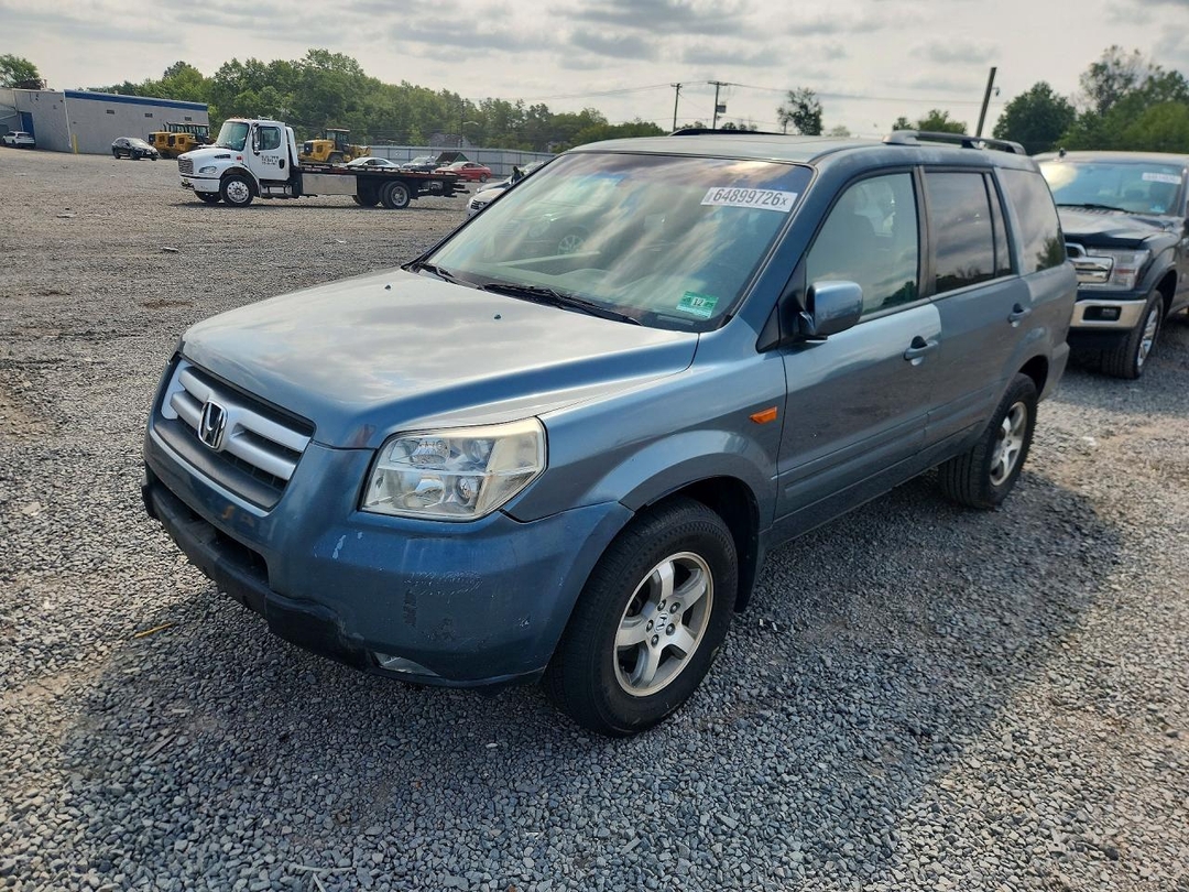 Вид 2008 HONDA PILOT EXL, угол 1