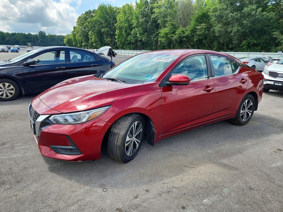 Вид 2020 NISSAN SENTRA SV, угол 1