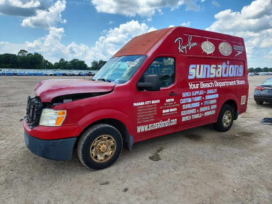Vue de 2012 NISSAN NV2500 DELIVERY VAN, angle 1