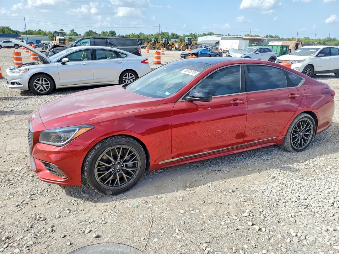 منظر 2019 GENESIS G80 3.3T SPORT، زاوية 1