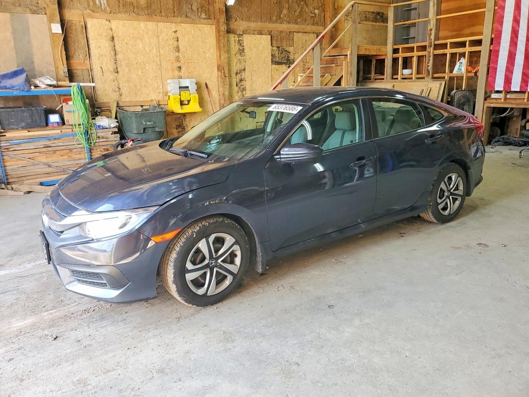 Vue de 2018 HONDA CIVIC LX, angle 1
