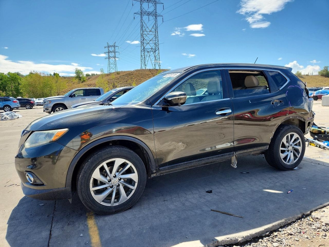 Вид 2014 NISSAN ROGUE SL, угол 1
