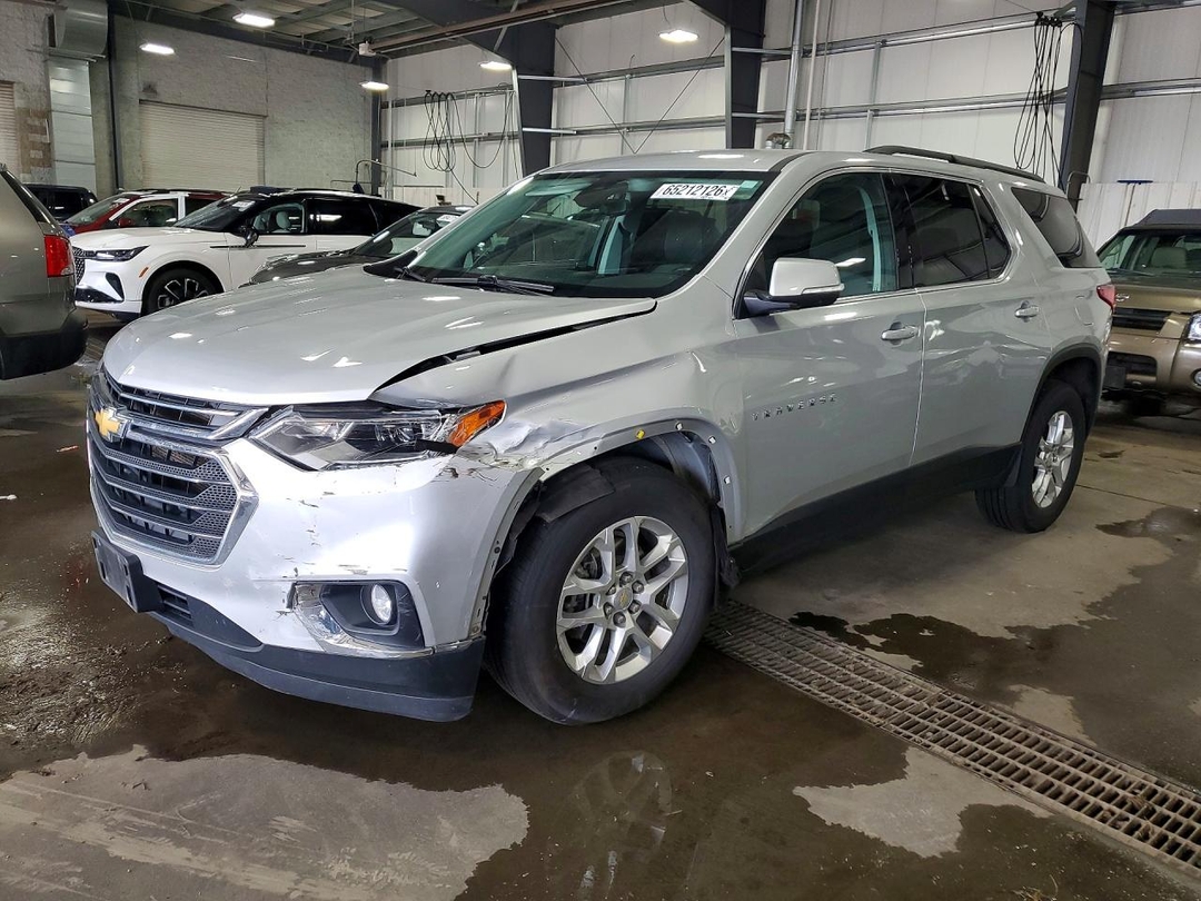 Vista de 2021 CHEVROLET TRAVERSE LT, ángulo 1