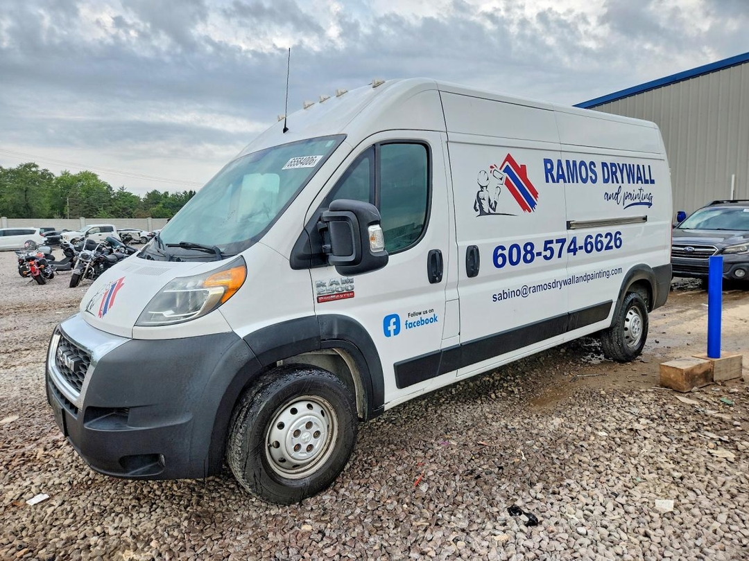 منظر 2019 RAM PROMASTER 2500 DELIVERY VAN، زاوية 1