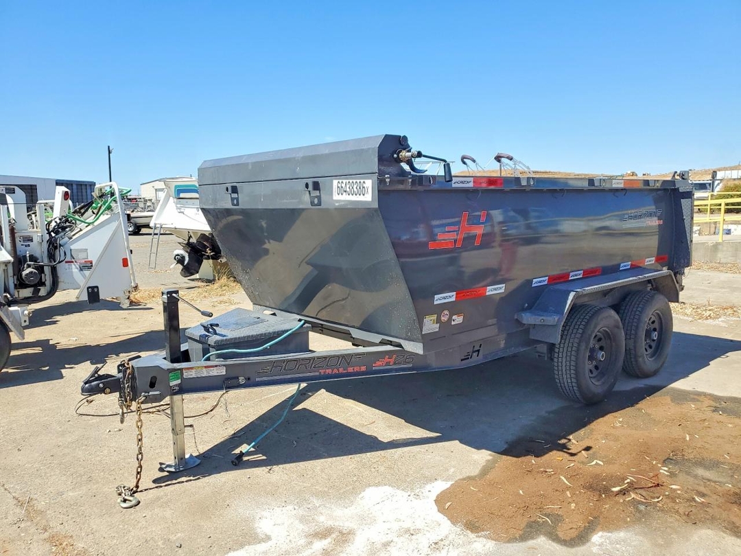 منظر 2025 HORIZON HZ6BP-3'X12'5.2 DUMP TRAILER، زاوية 1