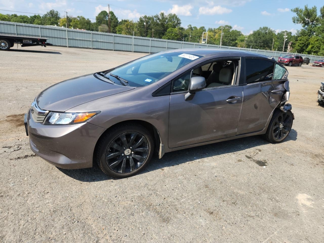 Vue de 2012 HONDA CIVIC LX, angle 1