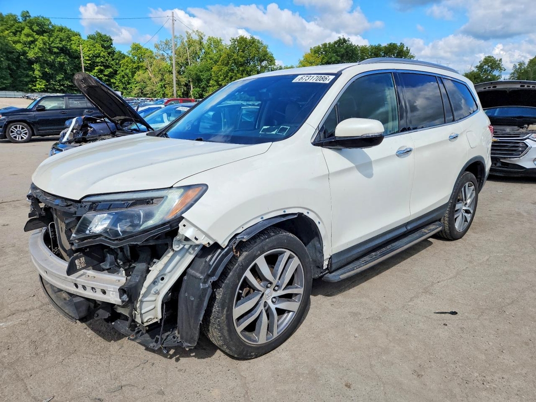 Вид 2017 HONDA PILOT ELITE, угол 1