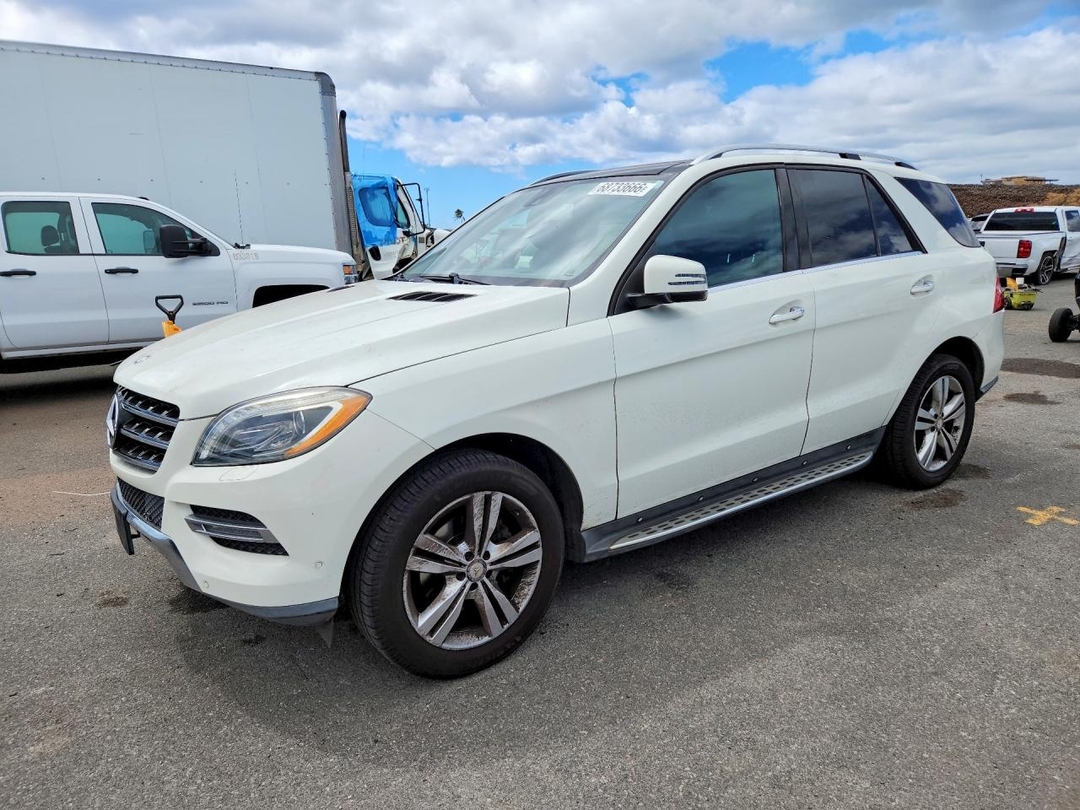 Vista de 2013 MERCEDES-BENZ ML 350, ángulo 1