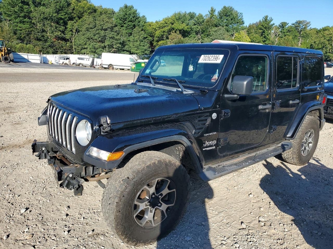 Vue de 2020 JEEP WRANGLER UNLIMITED SAHARA, angle 1