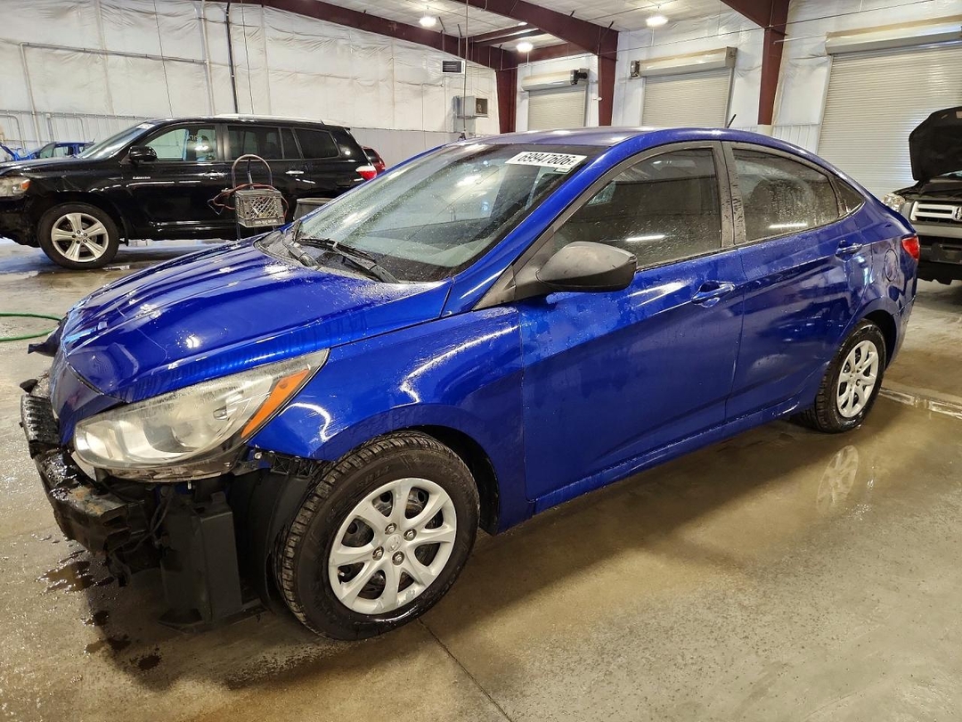 Вид 2013 HYUNDAI ACCENT GLS, угол 1