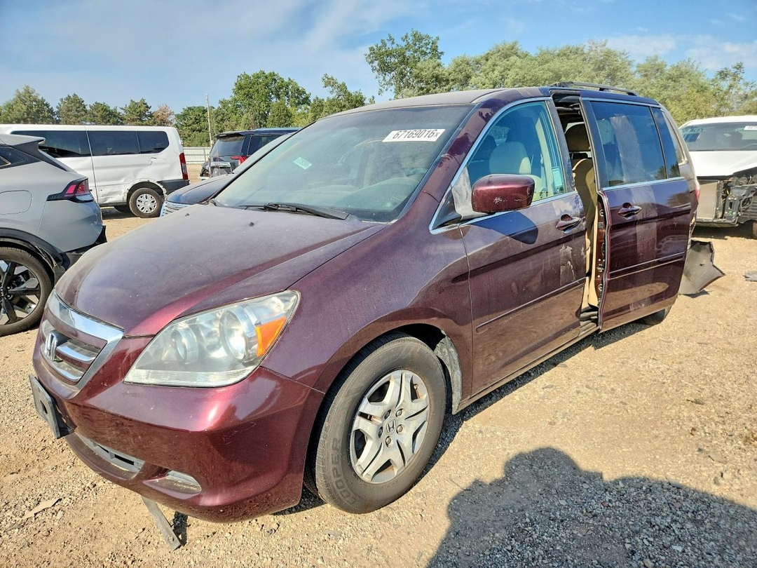 Вид 2007 HONDA ODYSSEY EX, угол 1