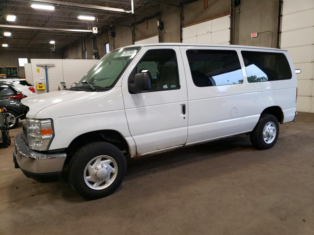 Vista de 2008 FORD ECONOLINE E350 SUPER DUTY WAGON, ángulo 1