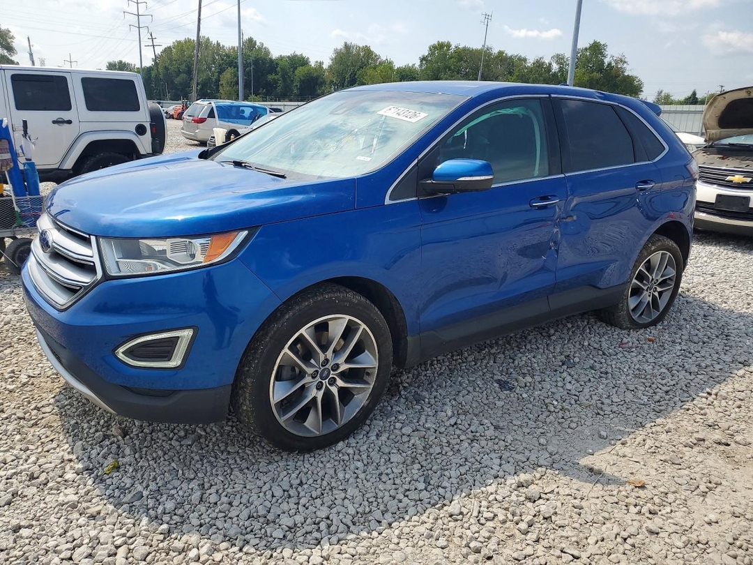 Vista de 2018 FORD EDGE TITANIUM, ángulo 1